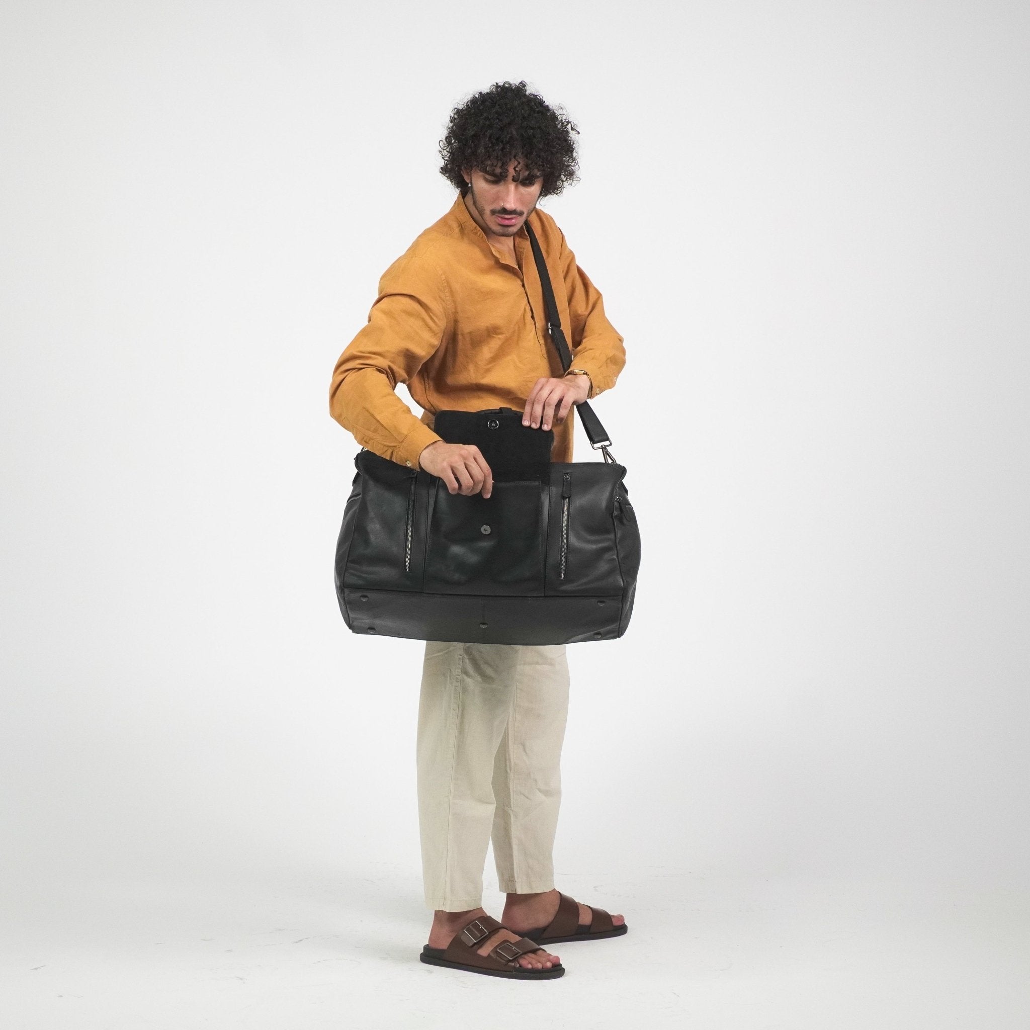 TRAVEL BAG USUAL - Re - Cuir