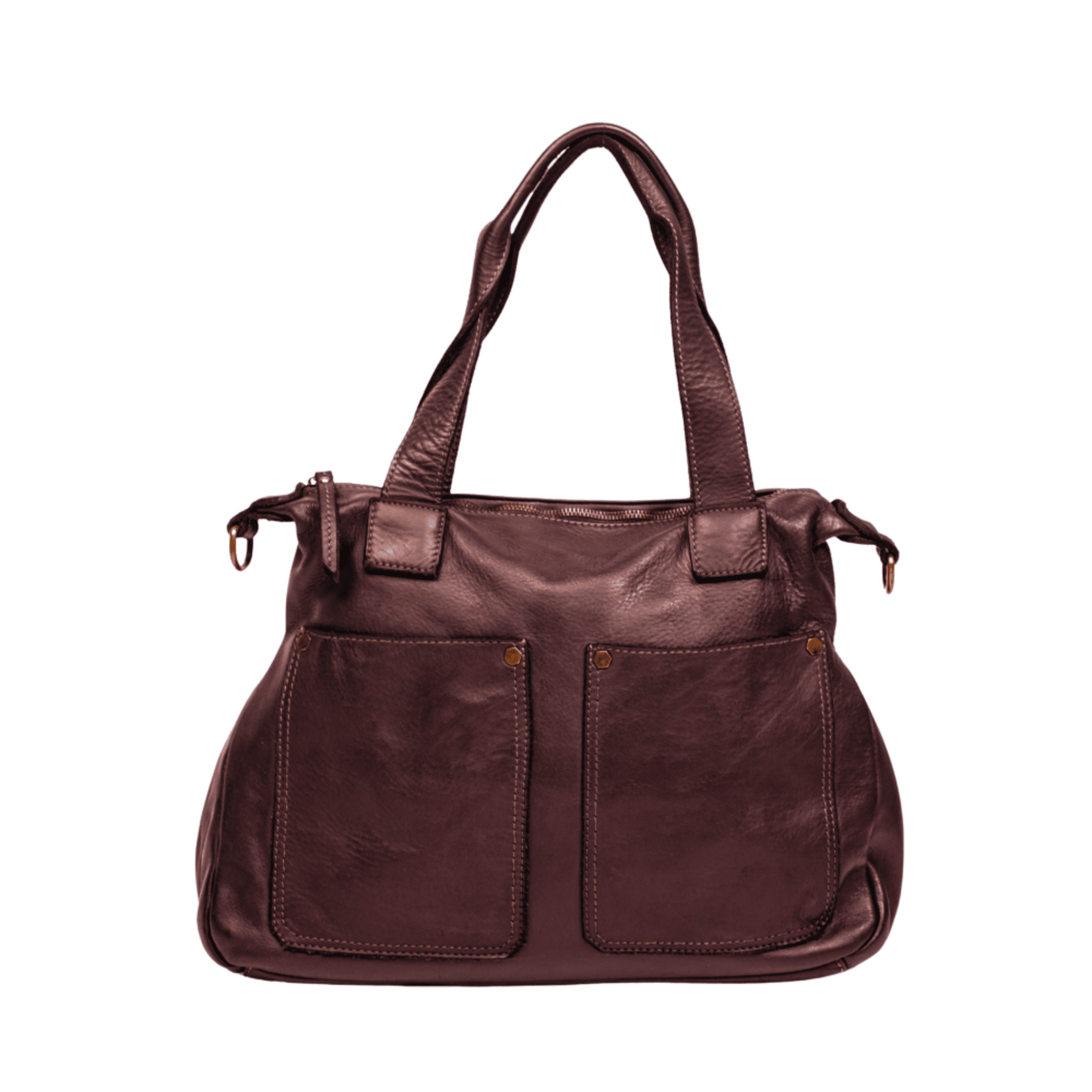 BAG TWO POCKETS - Re - Cuir