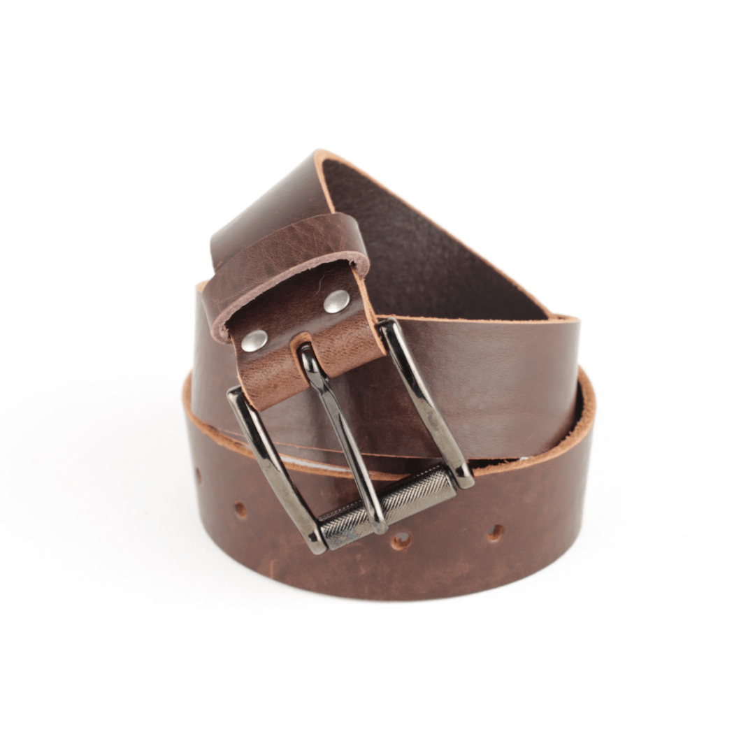 CINTURÓN PIEL LISA PERSONALIZABLE - Re - Cuir