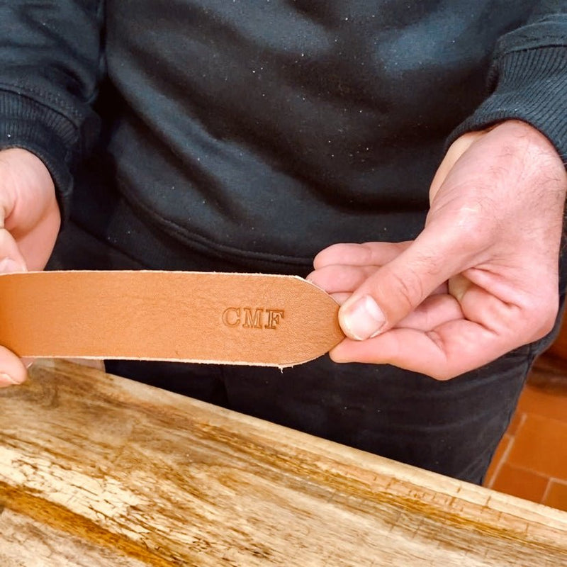 CINTURÓN PIEL LISA PERSONALIZABLE - Re - Cuir